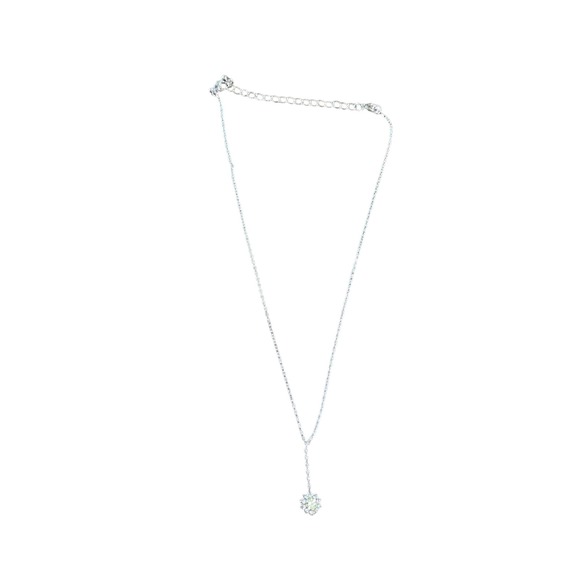 Avon Jewelry - Avon‎ Yellow Flower Motif Silver Tone Adjustable Chain Necklace